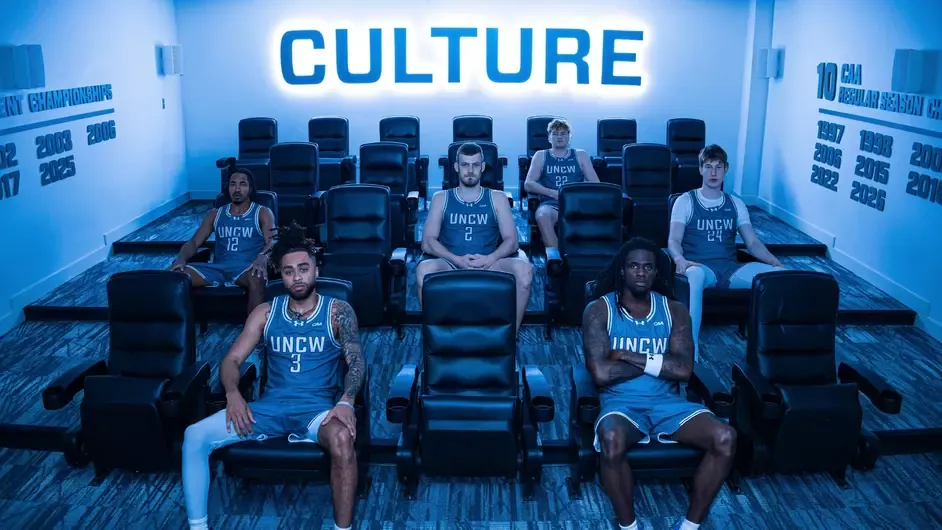 UNCW basketball culture team graphic