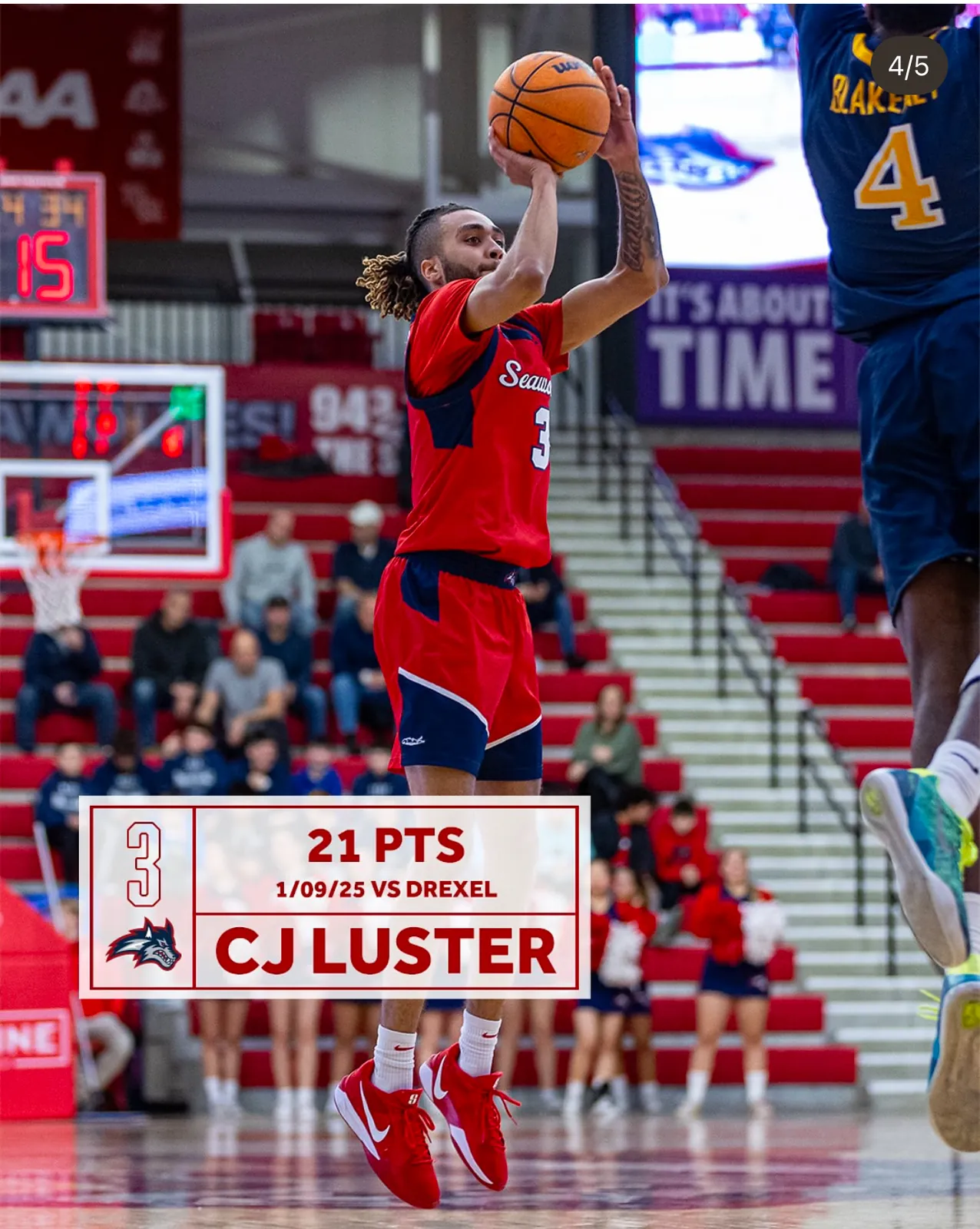 CJ Luster II shooting a jump shot